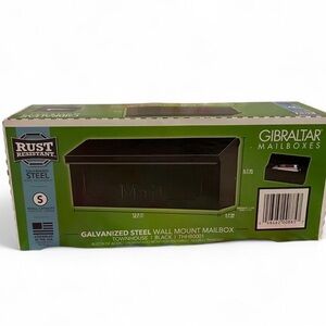 Gibraltar black wall mount mailbox